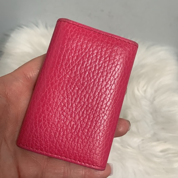 Authentic Gucci hot pink fuscia key and card holder - Picture 5 of 17